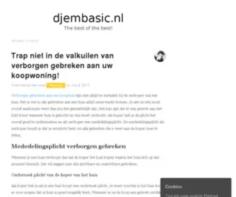 Djembasic.nl(De beste bron van informatie over djembasic) Screenshot