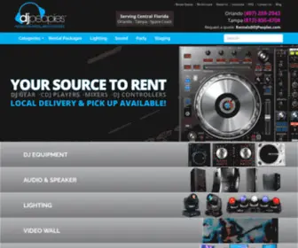 Djequipmentrentalorlando.com(Dj Peoples Orlando) Screenshot