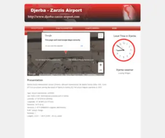 Djerba-Zarzis-Airport.com(Website of the Tunisian airport Djerba Zarzis) Screenshot