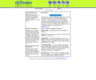 Djfinder.com(Disc Jockey Directory) Screenshot