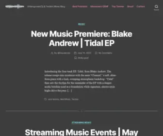 DJfrequencies.com(Electronic Music Blog) Screenshot