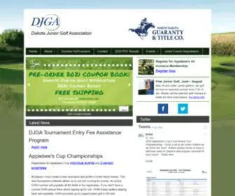 Djga.org(Dakota Junior Golf Association) Screenshot
