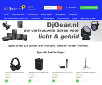 Djgear.nl(Dj Gear De winkel voor de DJ) Screenshot