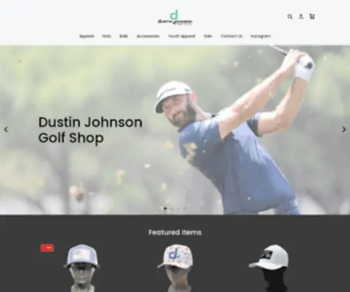 Djgolfshop.com(Dustin Johnson Golf Shop) Screenshot