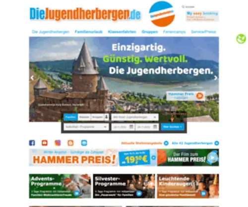 DJH-Info.de(Die Jugendherbergen in Rheinland) Screenshot