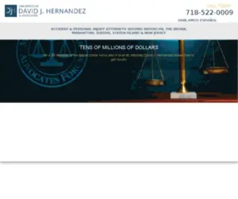 Djhernandez.com(Brooklyn Personal Injury Attorney) Screenshot