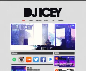 Djicey.com(THE OFFICIAL DJ ICEY WEB SITE) Screenshot