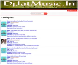 Djjatmusic.in(No.1 Rajasthan Dj Site) Screenshot