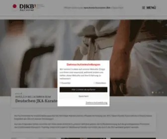 DJKB.com(Website des Deutschen JKA Karatebund e.V. (DJKB)) Screenshot