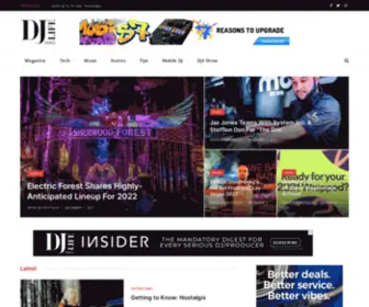 Djlifemag.com(DJ Life Magazine) Screenshot