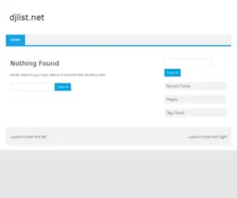 Djlist.net(Djlist) Screenshot
