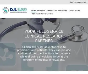 DJlresearch.com(DJL Clinical Research) Screenshot