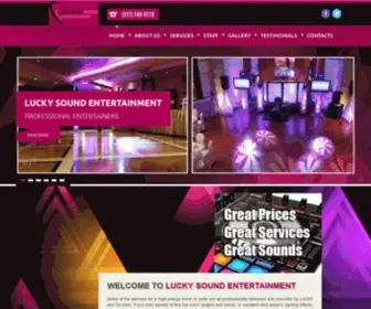 Djlucky.com(Lucky Sound Entertainment) Screenshot