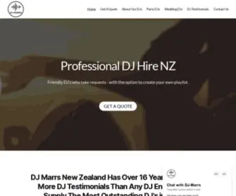 Djmarrs.co.nz(DJ Hire Auckland) Screenshot