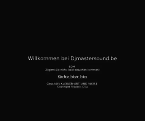 Djmastersound.be(Home) Screenshot