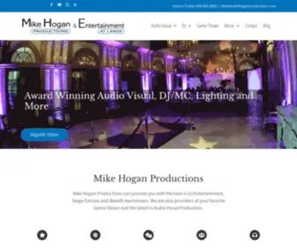 Djmikehogan.com(DJ Mike Hogan of Entertainment at Large) Screenshot