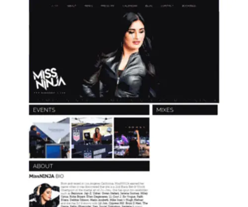 Djmissninja.com(DJ MissNINJA) Screenshot