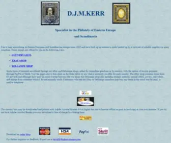 DJmkerr-Stamps.com(D J M Kerr Stamps of Eastern Europe) Screenshot