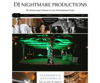 Djnightmare.com(Professional DJ Services Jonesboro) Screenshot