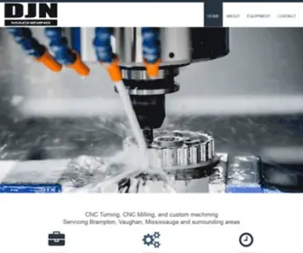 DJnmachining.com(Mississauga Home) Screenshot