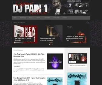 Djpain1.info(The official website of Platinum producer DJ Pain 1) Screenshot