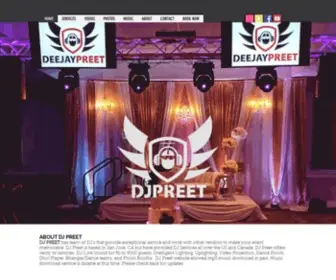 DJpreet.net(Indian DJ in Bay Area) Screenshot