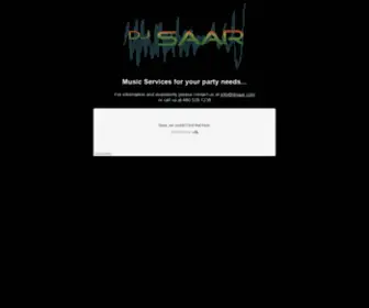 Djsaar.com(DJ Saar) Screenshot