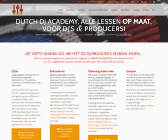 DJSchoolutrecht.nl(Dutch DJ Academy) Screenshot