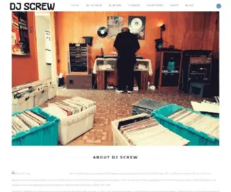 DJScrew.com(DJ Screw) Screenshot