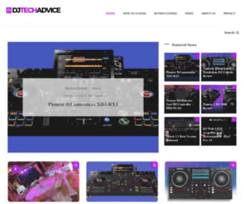 Djtechadvice.com(DJ Tech Advice) Screenshot