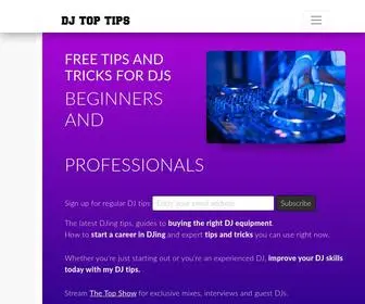 Djtoptips.com(DJ advice from professionals (In) Screenshot