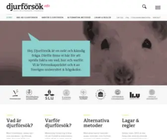 Djurforsok.info Screenshot