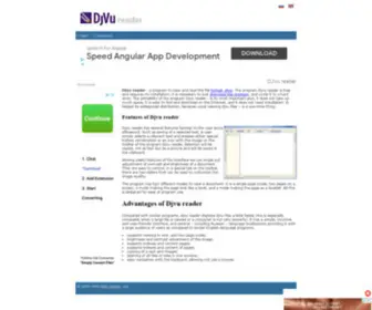 Djvureader.org(DJVu reader) Screenshot