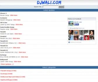 Djwali.net(DJWali.Com Marathi Songs & Bollywood Music/Videos) Screenshot