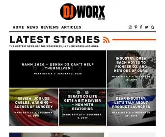 Djworx.com( DJ gear news) Screenshot