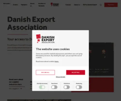 DK-Export.com(Dk-export.dk/uk) Screenshot