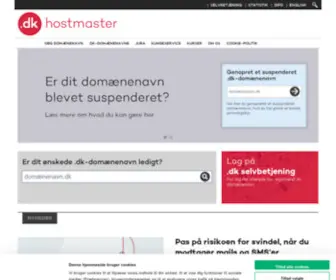 DK-Hostmaster.dk(Velkommen til DK Hostmaster) Screenshot