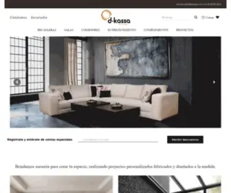 Dkassa.com.mx(Muebles Finos Para el Hogar) Screenshot