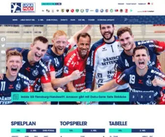 DKB-Handball-Bundesliga.de(Herzlich Willkommen auf der Webseite der) Screenshot