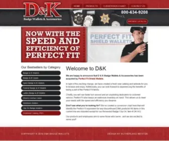Dkbadgewallets.com(D&K Badge Wallets) Screenshot