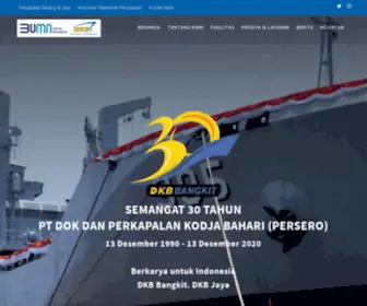 DKB.co.id(Dok dan Perkapalan Kodja Bahari (Persero)) Screenshot