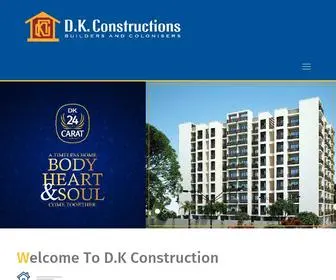 Dkconstructionsbhopal.com(D.K Builders in Bhopal) Screenshot