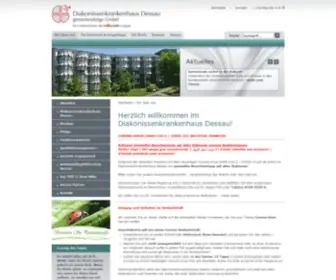 DKD-Dessau.de(Diakonissenkrankenhaus Dessau gemeinnützige GmbH) Screenshot