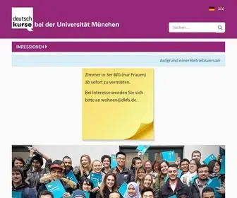 Dkfa.de(Deutschkurse und Prüfungen (DSH)) Screenshot