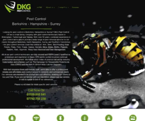 DKgpestcontrol.co.uk(DKG Pest Control Berkshire & Hampshire) Screenshot