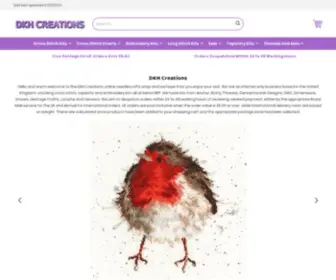 DKHcreations.co.uk(DKH Creations cross stitch kits) Screenshot