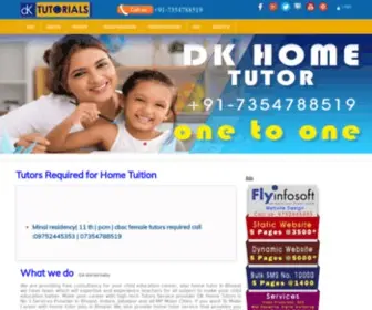 Dkhometutors.com(DK Home Tutors) Screenshot