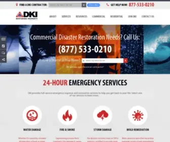 Dkiservices.com(Emergency Property & Water Damage Repair) Screenshot