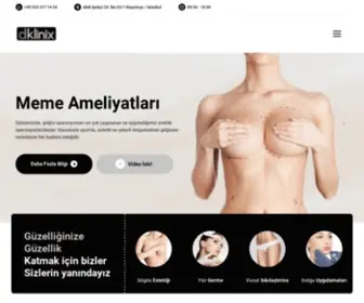 Dklinix.com(Plastik Cerrahi ve Medikal Estetik Merkezi) Screenshot