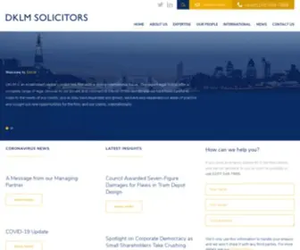 DKLM.co.uk(Commercial Law Firm) Screenshot